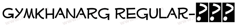 GymkhanaRg Regular字体转换 GymkhanaRg Regular字体转换